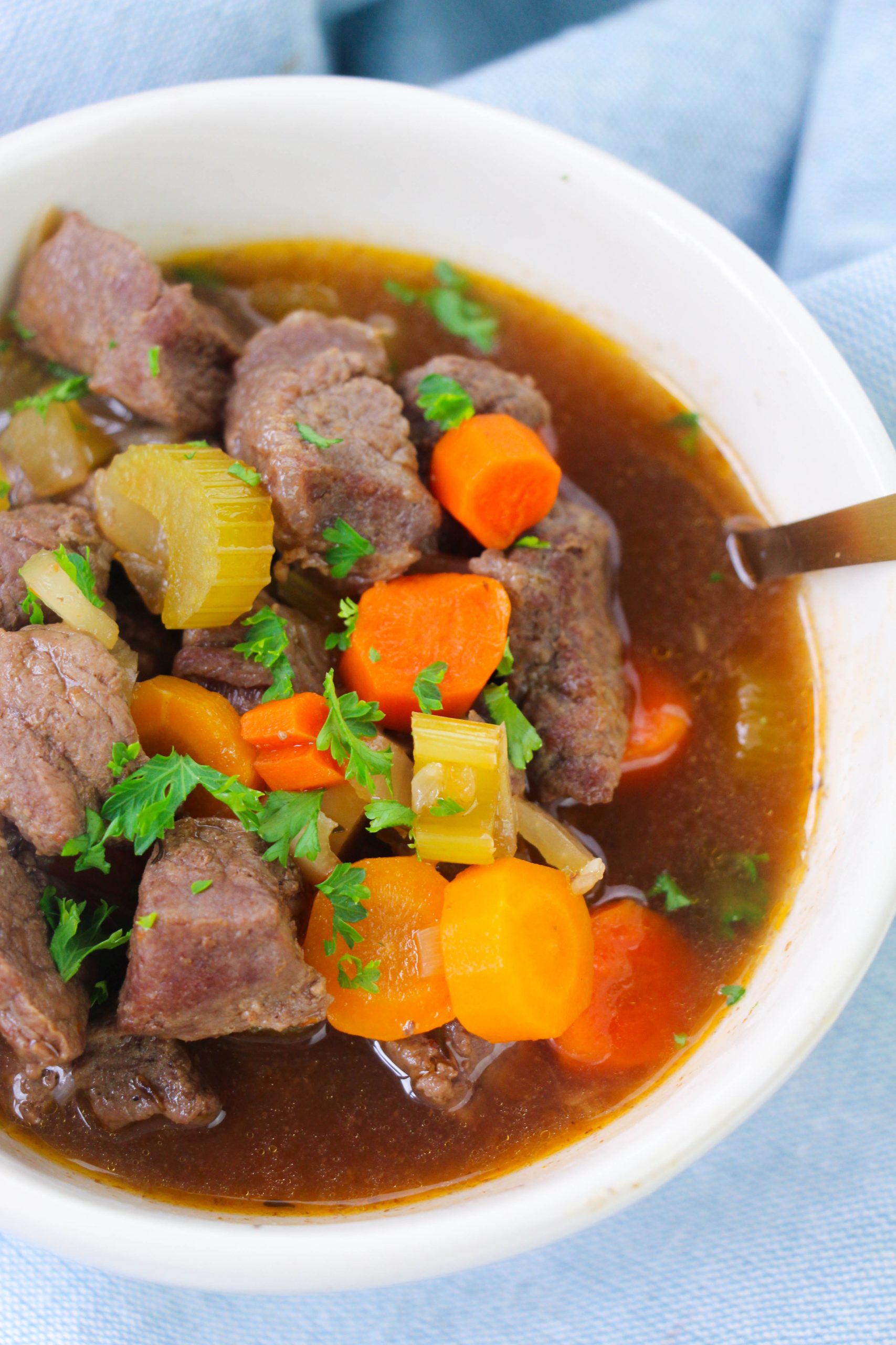 Hearty Beef Stew Recipe in a Dutch Oven