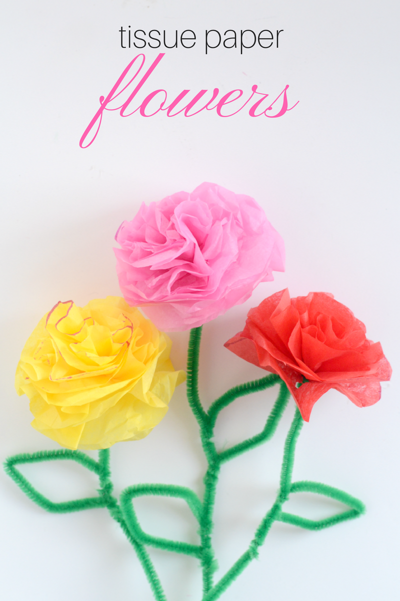 Easy Tissue Paper Flowers