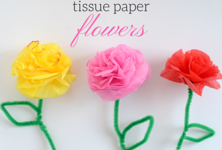 DIY Tissue Paper Flowers