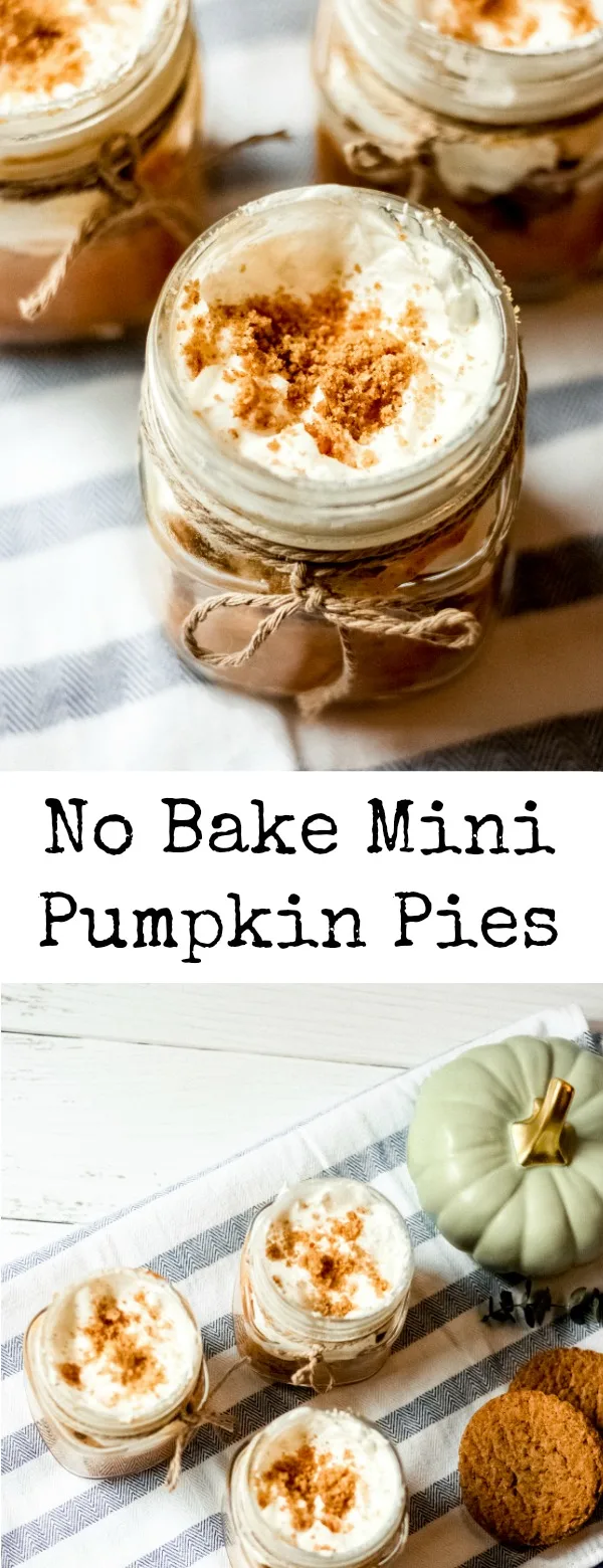 No Bake Mini Pumpkin Pies (in a jar)! 