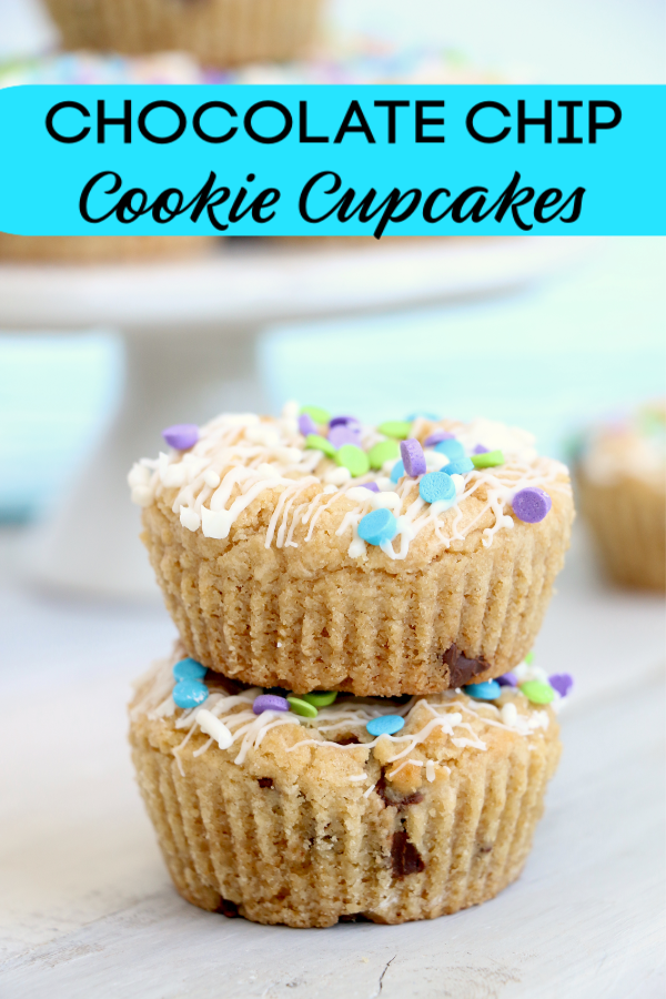 chocolate chip cookie cupcakes