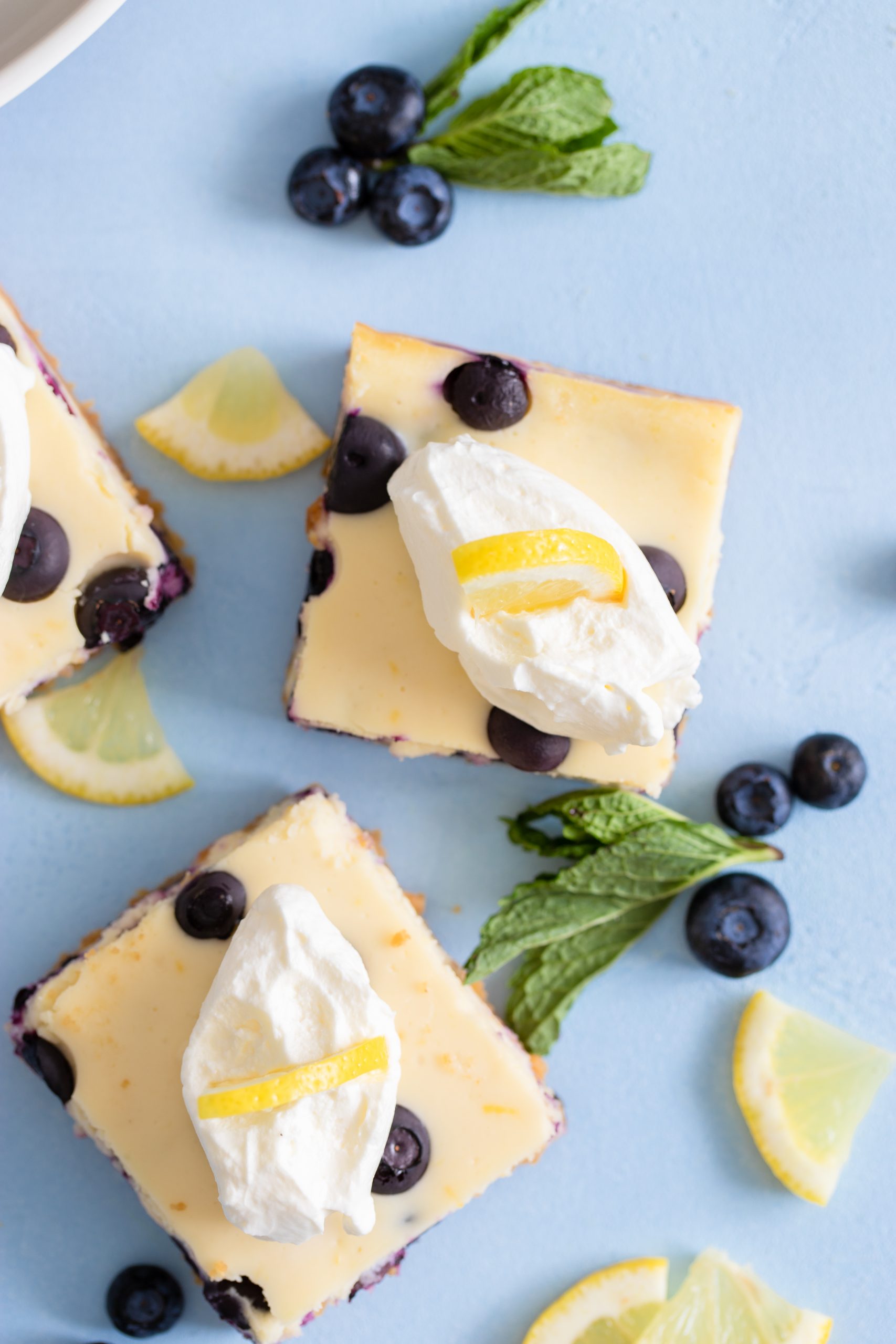 Lemon Blueberry Cheesecake Bars Recipe