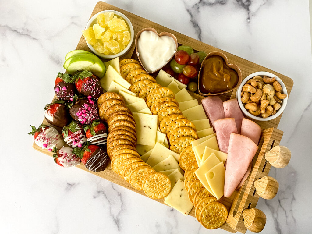 valentine snack board