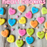 conversation heart cookies