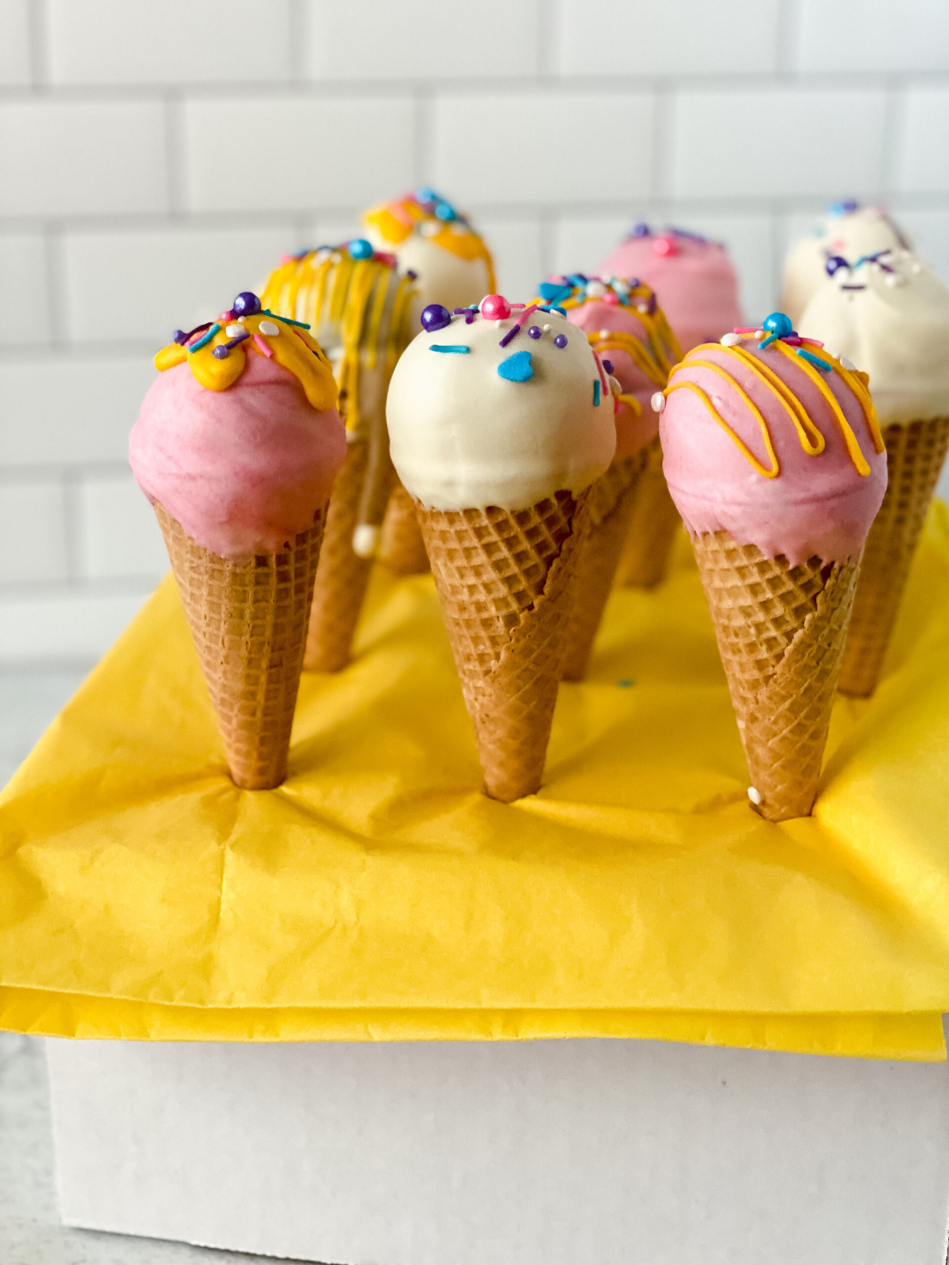 Ice Cream Cone Cake Pops Recipe