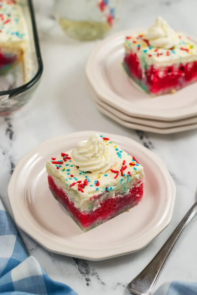 red white blue poke cake