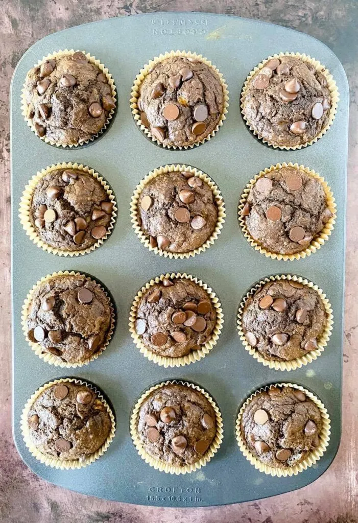 cacao banana muffins 