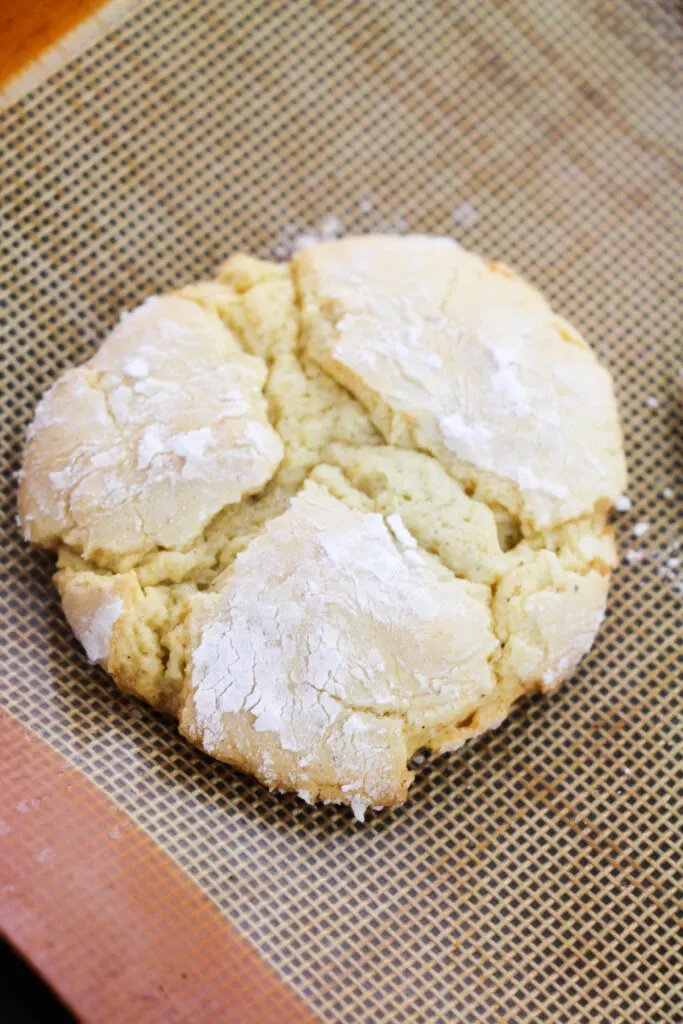 vanilla crinkle cookies with cake mix