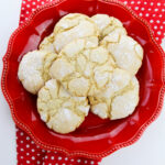 vanilla crinkle cookies with cake mix