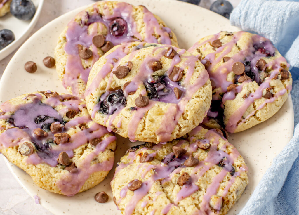 blueberry chocolate chip cookies