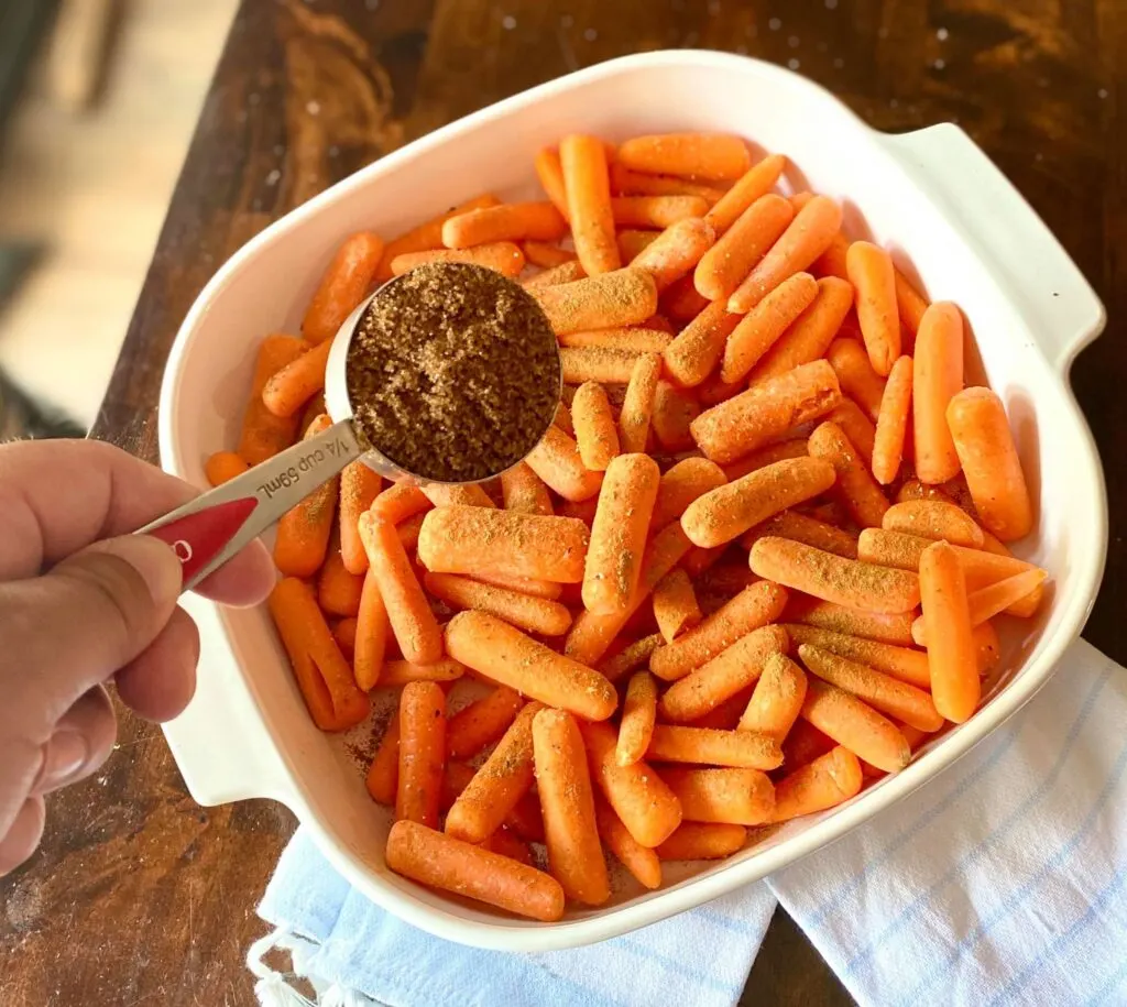 brown sugar added to carrots