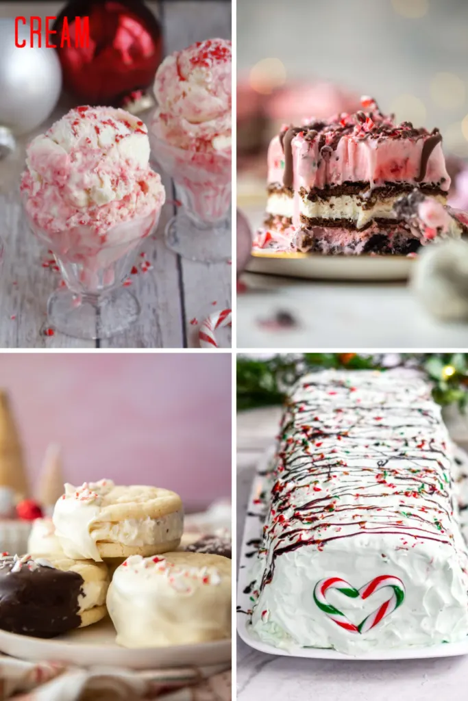 christmas ice cream desserts