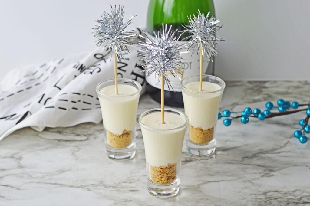 champagne cheesecake shooters
