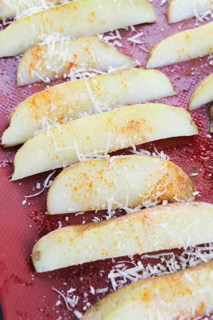 garlic parmesan potato wedges