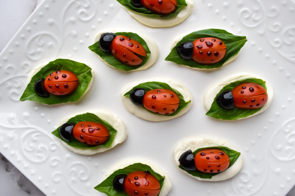 ladybug caprese salad
