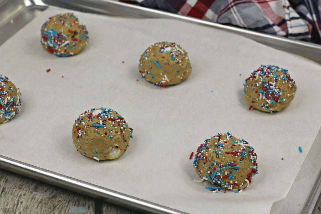 4th of July M&M Cookies
