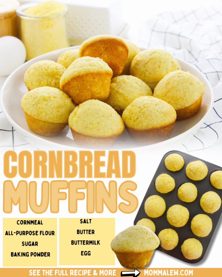 Cornbread Muffins (Sweet & Buttery Family Favorite Recipe)