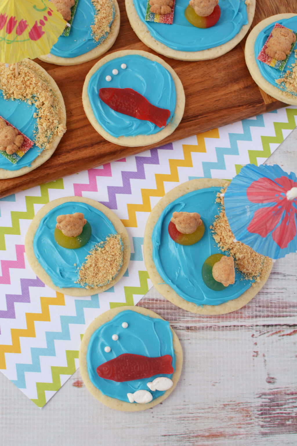Beach Sugar Cookies (Fun Candy-Topped Summer Treats)